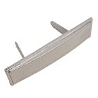 4.8x1.4 cm Metal Etiket Plaka Süs Gümüş Renk 1 Adet