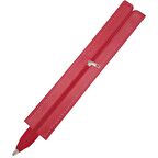 40 cm Derili Fermuar Kırmızı Renk Gümüş Metalli