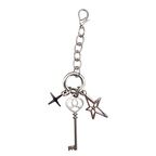 Gümüş Renk Anahtarlı Çanta Süsü