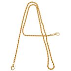 120 cm Burgulu Light Gold Renk Kancalı Çanta Zinciri