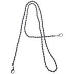 120 cm Burgulu Füme Renk Kancalı Çanta Zinciri