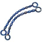 20 mm Oval Ahşap Boncuklu 40 cm Lacivert Renk Çanta Sapı