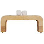 20 cm Açık Renk Ahşap Burs Beyaz Renk Toplu