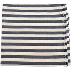 Angel Çanta Aksesuar Balıksırtı Siyah Çizgili Keten Çanta Yapım Kumaşı