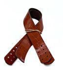 Angel Çanta Aksesuar Taba Renk Croco Desen  30x2  cm Gerçek Deri Çanta Sapı 