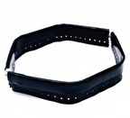 Angel Çanta Aksesuar Siyah Rugan Renk Derili Metal Çanta Ağzı 24 Cm