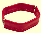 Angel Çanta Aksesuar Kırmızı Renk Derili Metal Çanta Ağzı 18 Cm