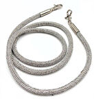 Angel Çanta Aksesuar 120 cm Gümüş Taşlı  Rulo Çanta Sapı 