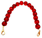 Angel Çanta Aksesuar 41 Cm Kırmızı Petek Model  Çanta Sapı Light Metalli