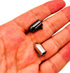 Angel Çanta Aksesuar Füme  Renk Büzgü Ucu 2 Adet