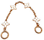 Angel Çanta Aksesuar 32 Cm  Beyaz Çiçekli  Çanta Sapı, Çanta Zinciri