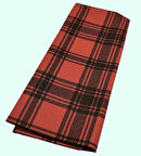 Angel Çanta Aksesuar 120x50 cm Pamuklu Astarlık Kumaş Taba Ekose Desen