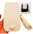 Angel Çanta Aksesuar Krem Renk Button Model  Çanta Yapım Seti Light Gold Metalli