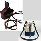 Angel Çanta Aksesuar Torba2 Model Çanta Yapım Aparatı Bordo Renk Light Gold Metalli