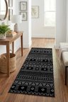 Ehl-170 Modern Dijital Baskı Yıkanabilir Kaymaz Yolluk Halı
