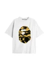 UNİSEX Bay Bape Desenli Beyaz Yazlık T-shirt