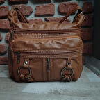 Kadın Çapraz Omuz Çantası Taba Gvn-0087