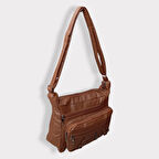 Kadın Çapraz Omuz Çantası Taba Gvn-0094