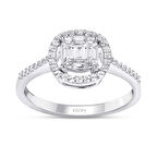 0.37 Karat Baget Pırlanta Yüzük