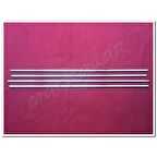 DB Chrome Hyundai i20 Cam Çıtası Nikelajı 2014-2018 4 Parça P.Çelik