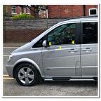 DB Chrome Mercedes Viano Cam Çıtası Nikelajı 2004-2014 2 Parça P.Çelik