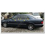 DB Chrome Mercedes E W210 Cam Çıtası Nikelajı 1995-2001 4 Parça P.Çelik
