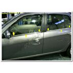 DB Chrome Renault Clio Symbol Cam Çıtası Nikelajı 2009-2012 4 Parça P.Çelik