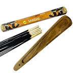 Uretti - Okay 5711 4049 El Yapımı Doğal Suar Ağacı Ahşap Tütsülük - Tütsü Hediyeli