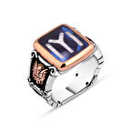 Amberkan Mineli Kayı Bayrağı Erkek Yüzük
