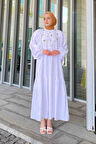 Yazlık Elica Elbise Beyaz