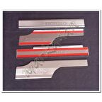 Fiat Fiorino Krom İç Kapı Eşiği 2008 Sonrası 4 Parça Paslanmaz Çelik