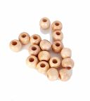 14 mm 10 Adet Açık Renk Ahşap Yuvarlak Boncuk