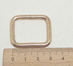 Light gold 2x3  cm  dikdörtgen   halka