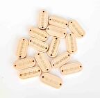 10'lu Ahşap Açık Ton Etiket 1.1x2.35 cm