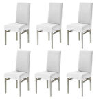 Sandalye Kılıfı Yıkanabilir likralı Esnek Lastikli Sandalye Örtüsü 6 lı paket