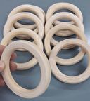 7 cm ahşap  halka (Yassı model) 1 adet