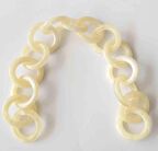 32 cm Akrilik Yuvarlak Zincir Bej