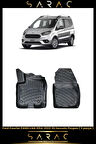 Ford Courier 2017 Model Panelvan Araca Özel 3d Havuzlu Paspas(2 PARÇA)