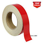 Reflektif Fosforlu Şerit Bant, Düz Reflekte İkaz Bandı 2cm x 25M