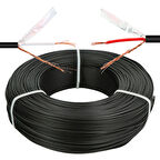 MagicVoice AV808 0.20Mm Kesit Bitişik ve Blendajlı İkili 100 Metre Kalın Walkman Mikrofon Ses Kablosu