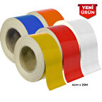 Reflektif Fosforlu Şerit Bant, Düz Reflekte İkaz Bandı 4cm x 25M