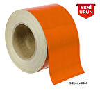 Reflektif Fosforlu Şerit Bant, Düz Reflekte İkaz Bandı 9.2cm x 25M