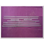 WOC Chrome Mercedes Vito W447 Uzun Şasi Krom Cam Çıtası 2014 Sonrası 8 Parça Paslanmaz Çelik