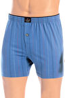 Öts Erkek Boxer Çizgili, Düğmeli (%100 Pamuk)