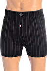 Öts Erkek Boxer Çizgili, Düğmeli (%100 Pamuk)