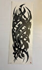 Tribal 1 Hafta Kalıcı Tam Kol Bacak Yapıştırma Geçici Dövme 46 CM