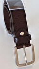 DARKWOOD SPOR ERKEK DERİ KEMER-HAKİKİ DERİ-KAHVERENGİ-ENİ 4 CM.