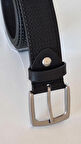 DARKWOOD ERKEK SPOR DERİ KEMER-HAKİKİ DERİ-SİYAH RENK-EN 4 CM