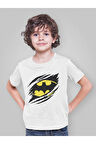 Batman Baskılı Unisex DC Film Karakteri Çocuk Tişört (3-12 Yaş)