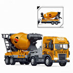 Oyuncak Sürtmeli Sesli Ve Işıklı Vinç Mikser Ve Kepçeli 1:43 Iş Araçları Mikser